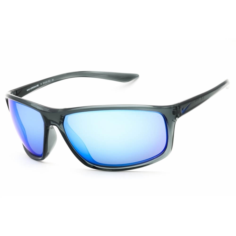 NWT Nike ADRENALINE M EV1113 Dark Grey-Grey Rectangle 66mm Sunglasses